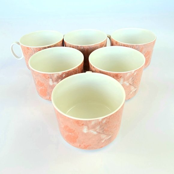 Vintage- Villeroy and Boch - Siena Pattern - 6 Cups & 6 Saucer Set - Picture 10 of 12